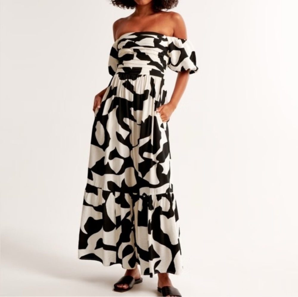 Abercrombie & Fitch Emerson Off-The-Shoulder Maxi Dress Size XSP